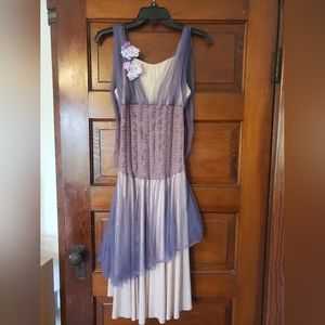 Fairy/Gypsy Costume, Adult S/M, purple and gold